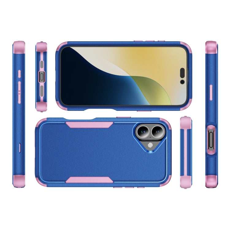 For iPhone 16 Plus Commuter Shockproof TPU + PC Phone Case(Royal Blue+Pink) - iPhone 16 Plus Cases by PMC Jewellery | Online Shopping South Africa | PMC Jewellery | Buy Now Pay Later Mobicred