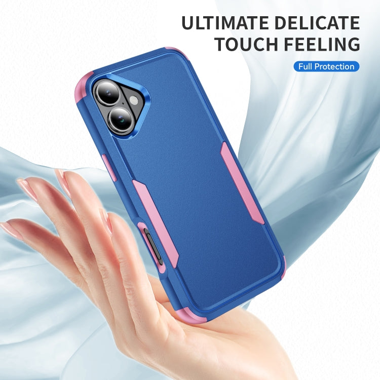 For iPhone 16 Plus Commuter Shockproof TPU + PC Phone Case(Royal Blue+Pink) - iPhone 16 Plus Cases by PMC Jewellery | Online Shopping South Africa | PMC Jewellery | Buy Now Pay Later Mobicred