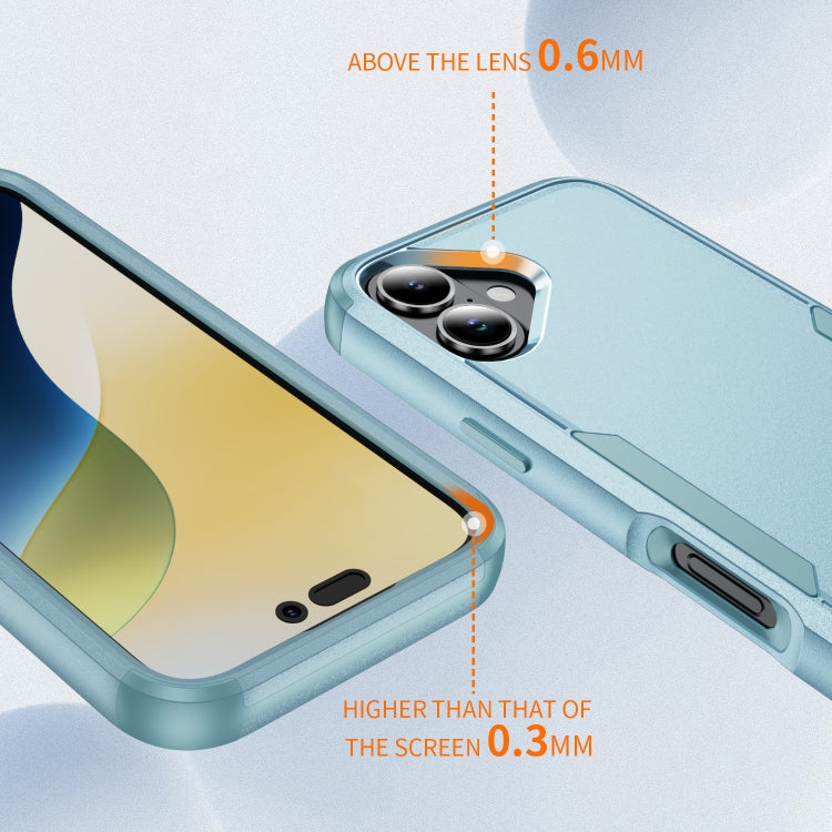 For iPhone 16 Commuter Shockproof TPU + PC Phone Case(Grey Green) - iPhone 16 Cases by PMC TechLife | Online Shopping South Africa | PMC TechLife | Buy Now Pay Later Mobicred