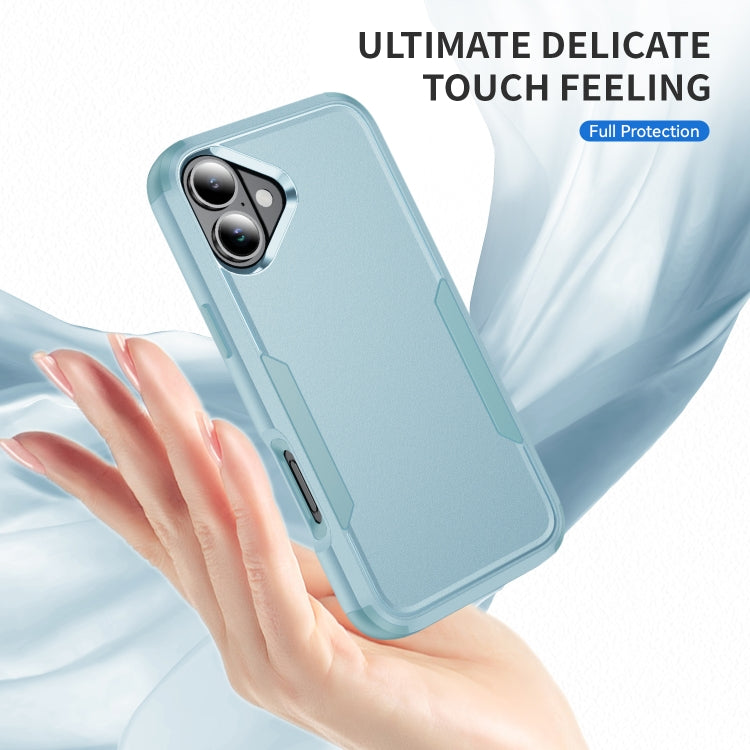 For iPhone 16 Commuter Shockproof TPU + PC Phone Case(Grey Green) - iPhone 16 Cases by PMC TechLife | Online Shopping South Africa | PMC TechLife | Buy Now Pay Later Mobicred