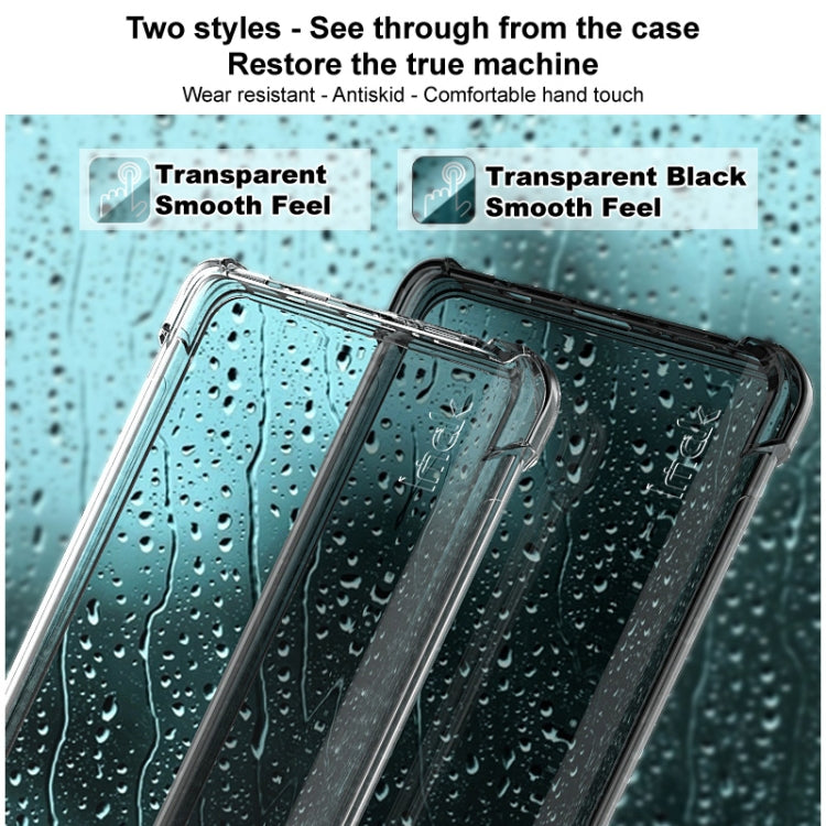 For ZTE nubia Z60 Ultra 5G imak Shockproof Airbag TPU Phone Case(Transparent Black) - ZTE Cases by imak | Online Shopping South Africa | PMC Jewellery | Buy Now Pay Later Mobicred