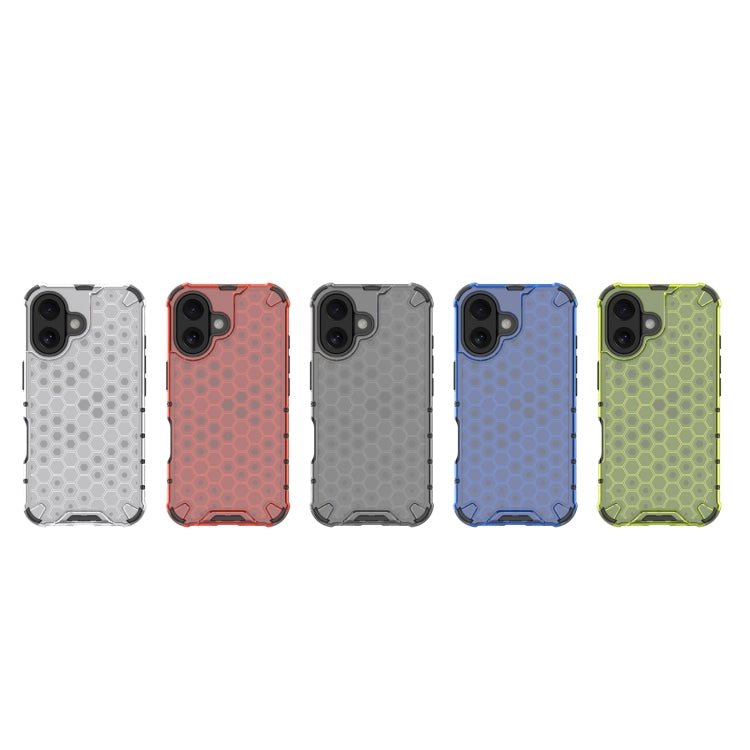 For iPhone 16 Honeycomb Shockproof Phone Case(Green) - iPhone 16 Cases by PMC TechLife | Online Shopping South Africa | PMC TechLife | Buy Now Pay Later Mobicred