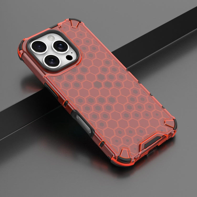 For iPhone 16 Pro Max Honeycomb Shockproof Phone Case(Red) - iPhone 16 Pro Max Cases by PMC TechLife | Online Shopping South Africa | PMC TechLife | Buy Now Pay Later Mobicred