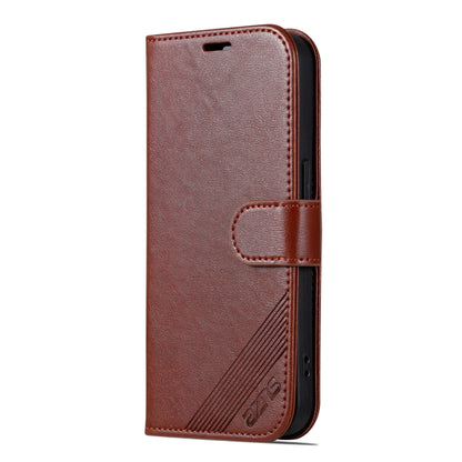 For iPhone 16 Pro Max AZNS Sheepskin Texture Flip Leather Phone Case(Brown) - iPhone 16 Pro Max Cases by AZNS | Online Shopping South Africa | PMC Jewellery | Buy Now Pay Later Mobicred