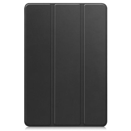 For Xiaomi Redmi Pad SE Custer Pure Color 3-Fold Holder Leather Tablet Case(Black) - More Tablet Cases by PMC Jewellery | Online Shopping South Africa | PMC Jewellery | Buy Now Pay Later Mobicred