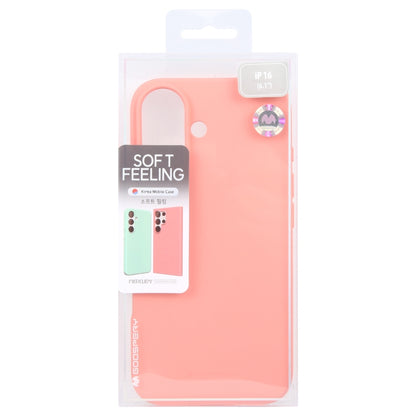 For iPhone 16 Plus GOOSPERY SOFT FEELING Liquid TPU Soft Phone Case(Pink) - iPhone 16 Plus Cases by GOOSPERY | Online Shopping South Africa | PMC Jewellery | Buy Now Pay Later Mobicred