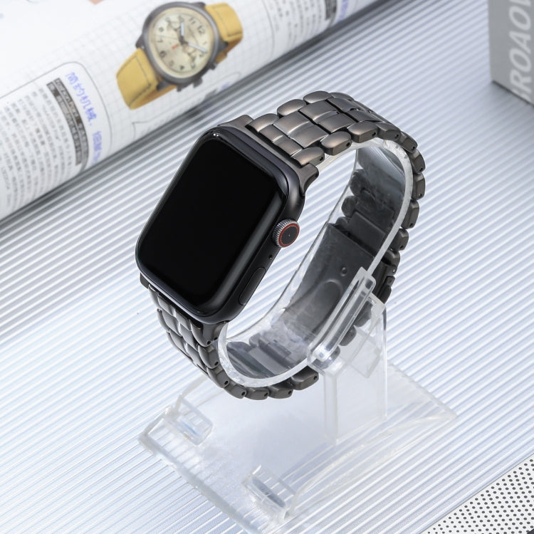 For Apple Watch SE 2022 40mm Five Beads Titanium Steel Watch Band(Grey) - Watch Bands by PMC TechLife | Online Shopping South Africa | PMC TechLife