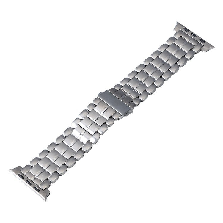 For Apple Watch Series 3 38mm Five Beads Titanium Steel Watch Band(Silver) - Watch Bands by PMC TechLife | Online Shopping South Africa | PMC TechLife