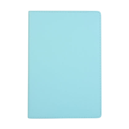 For Samsung Galaxy Tab S9 360 Degrees Rotation Holder Litchi Texture Leather Tablet Case(Sky Blue) - Galaxy Tab S9 Cases by PMC Jewellery | Online Shopping South Africa | PMC Jewellery | Buy Now Pay Later Mobicred