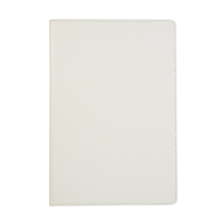 For Samsung Galaxy Tab S9 Ultra 360 Degrees Rotation Holder Litchi Texture Leather Tablet Case(White) - Galaxy Tab S9 Ultra Cases by PMC Jewellery | Online Shopping South Africa | PMC Jewellery | Buy Now Pay Later Mobicred