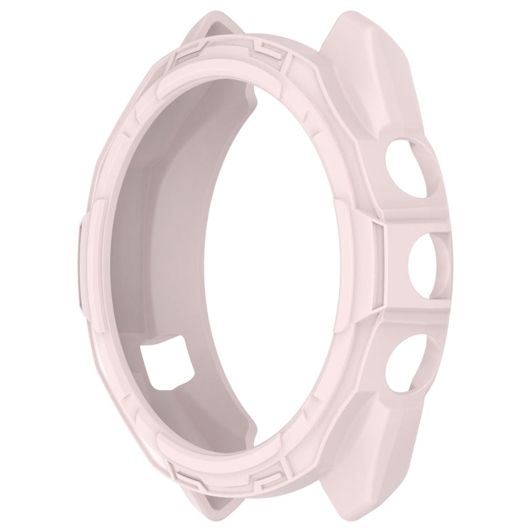 For Garmin Approach S70 47mm Armor Hollow Watch Protective Case(Light Pink) - Watch Cases by PMC Jewellery | Online Shopping South Africa | PMC Jewellery
