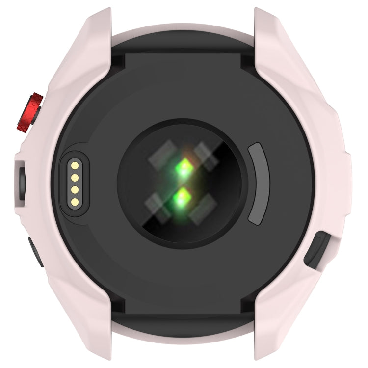For Garmin Approach S70 47mm Armor Hollow Watch Protective Case(Light Pink) - Watch Cases by PMC TechLife | Online Shopping South Africa | PMC TechLife
