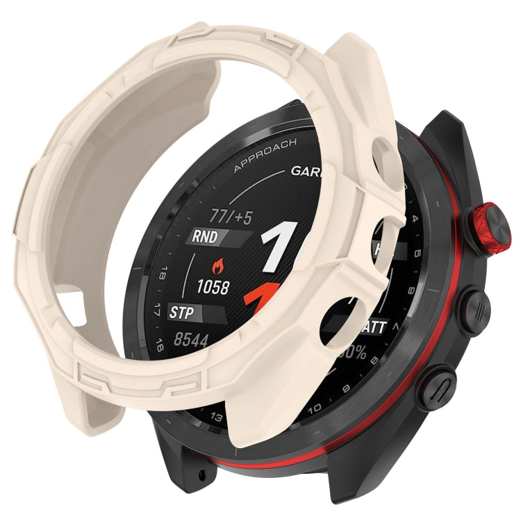 For Garmin Approach S70 47mm Armor Hollow Watch Protective Case(Starlight Color) - Watch Cases by PMC TechLife | Online Shopping South Africa | PMC TechLife