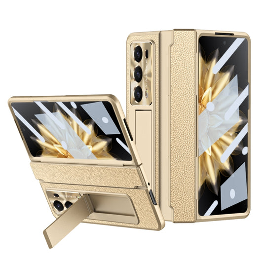 For Honor Magic V2 Shield Series Integrated Folding Phone Case(Light Gold) - Honor Cases by PMC Jewellery | Online Shopping South Africa | PMC Jewellery | Buy Now Pay Later Mobicred