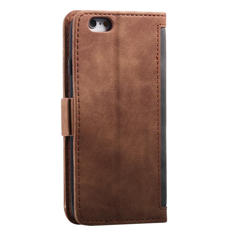 For iPhone 16e Retro Splicing Horizontal Flip Leather Phone Case(Grey) - iPhone 16e Cases by PMC TechLife | Online Shopping South Africa | PMC TechLife | Buy Now Pay Later Mobicred