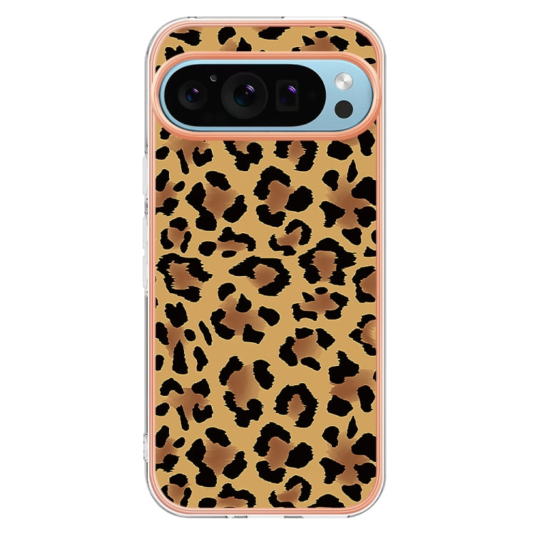 For Google Pixel 9 Pro XL Electroplating Dual-side IMD Phone Case(Leopard Print) - Google Cases by PMC Jewellery | Online Shopping South Africa | PMC Jewellery | Buy Now Pay Later Mobicred