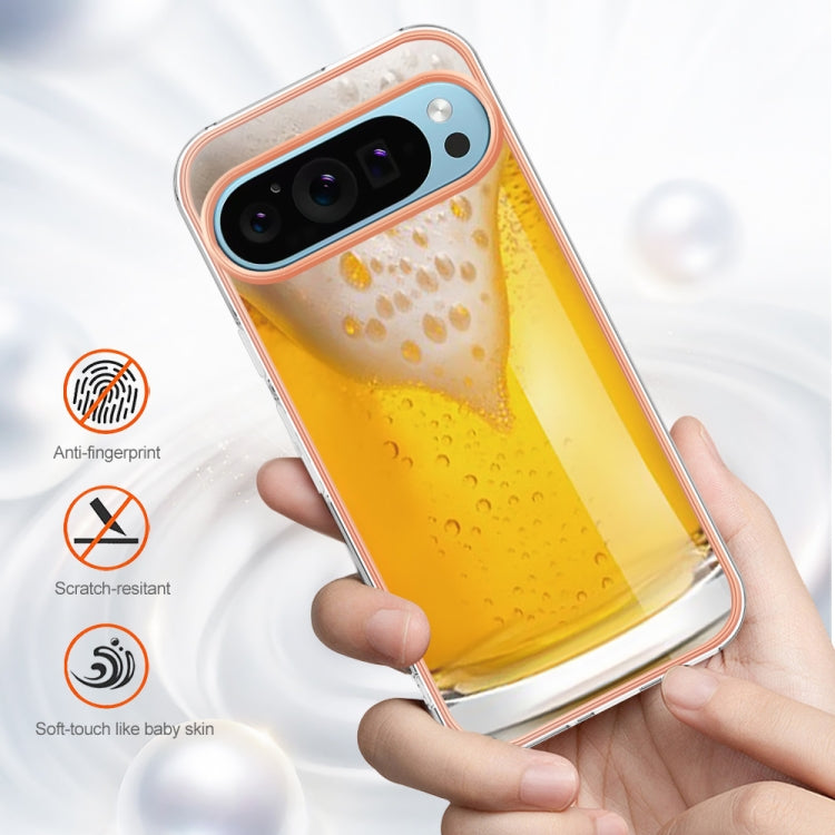 For Google Pixel 9 Pro XL Electroplating Dual-side IMD Phone Case(Draft Beer) - Google Cases by PMC Jewellery | Online Shopping South Africa | PMC Jewellery | Buy Now Pay Later Mobicred