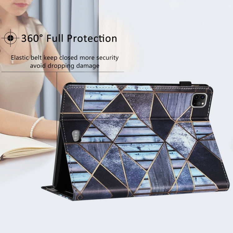 For iPad Pro 11 2024 Sewing Litchi Texture Smart Leather Tablet Case(Marble) - iPad Pro 11 2024 Cases by PMC TechLife | Online Shopping South Africa | PMC TechLife | Buy Now Pay Later Mobicred