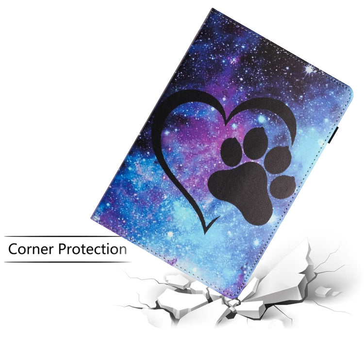 For Amazon Kindle Fire HD 8 2020 2022 Sewing Litchi Texture Smart Leather Tablet Case(Footprint) - Amazon by PMC TechLife | Online Shopping South Africa | PMC TechLife | Buy Now Pay Later Mobicred