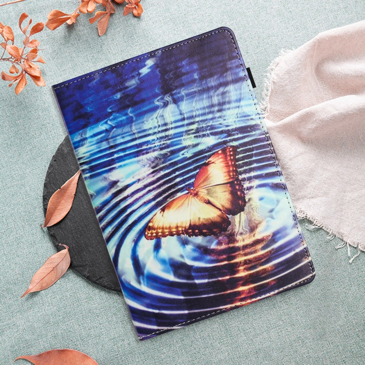 For Huawei MediaPad T3 10 Sewing Litchi Texture Smart Leather Tablet Case(Butterfly) - Huawei by PMC TechLife | Online Shopping South Africa | PMC TechLife | Buy Now Pay Later Mobicred