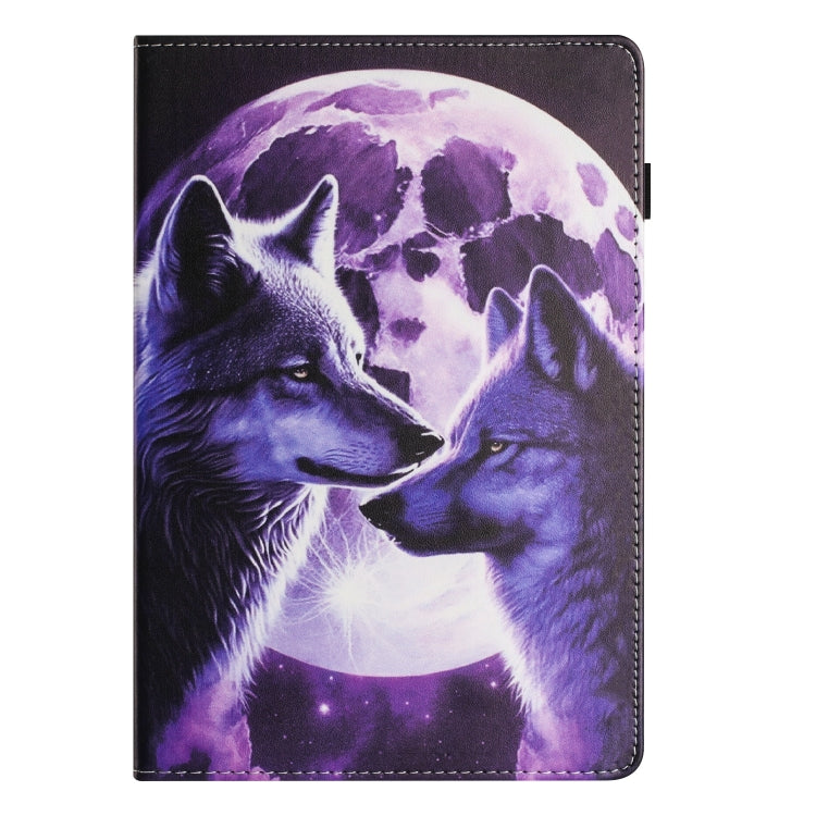 For Huawei MediaPad T3 10 Sewing Litchi Texture Smart Leather Tablet Case(Wolf) - Huawei by PMC TechLife | Online Shopping South Africa | PMC TechLife | Buy Now Pay Later Mobicred