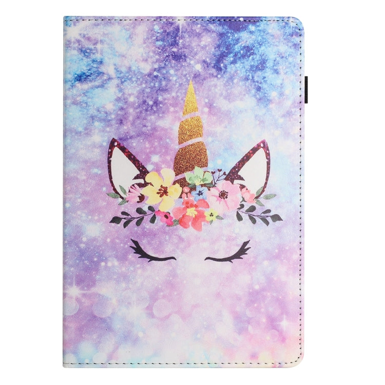 For Huawei MediaPad T5 10 Sewing Litchi Texture Smart Leather Tablet Case(Smiling Face) - Huawei by PMC TechLife | Online Shopping South Africa | PMC TechLife | Buy Now Pay Later Mobicred