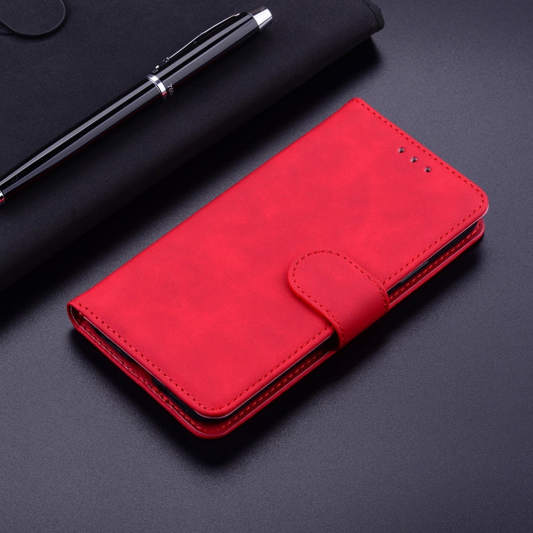 For Honor Magic6 Pro Skin Feel Pure Color Flip Leather Phone Case(Red) - Honor Cases by PMC Jewellery | Online Shopping South Africa | PMC Jewellery | Buy Now Pay Later Mobicred