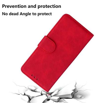 For Honor Magic6 Pro Skin Feel Pure Color Flip Leather Phone Case(Red) - Honor Cases by PMC Jewellery | Online Shopping South Africa | PMC Jewellery | Buy Now Pay Later Mobicred