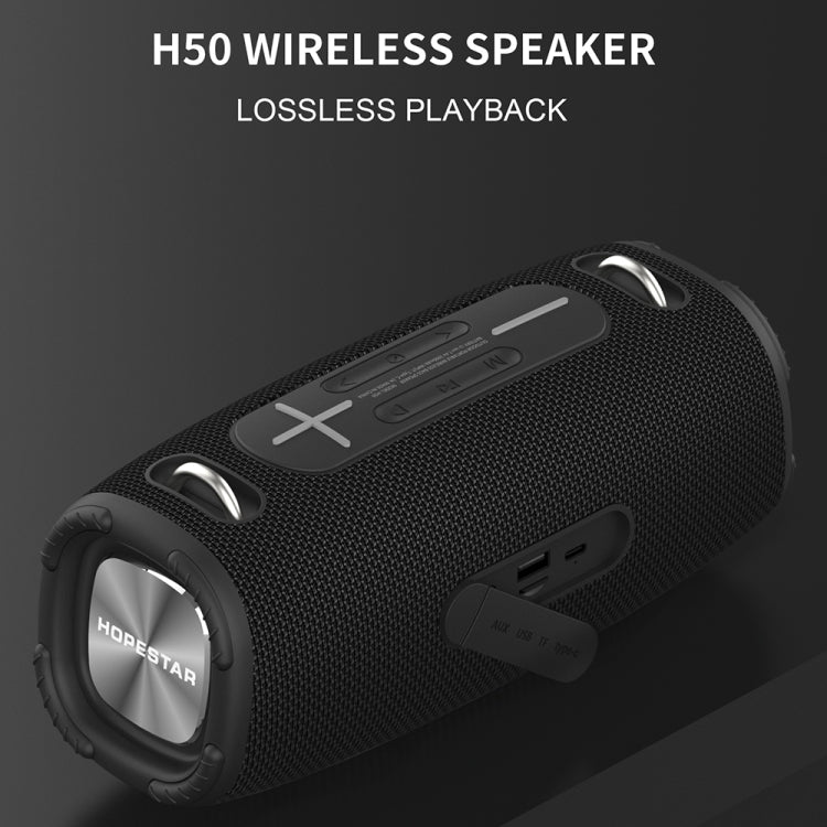 HOPESTAR H50 lPX6 Waterproof Portable Wireless Bluetooth Speaker(Red) - Desktop Speaker by HOPESTAR | Online Shopping South Africa | PMC Jewellery | Buy Now Pay Later Mobicred