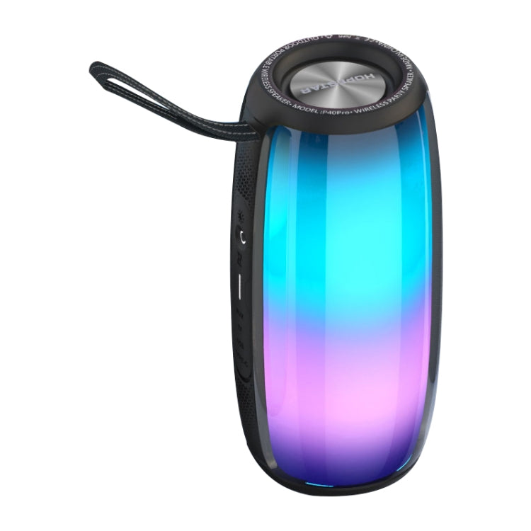 HOPESTAR P40 Pro IPX6 Waterproof RGB Light Wireless Bluetooth Speaker(Black) - Waterproof Speaker by HOPESTAR | Online Shopping South Africa | PMC Jewellery | Buy Now Pay Later Mobicred