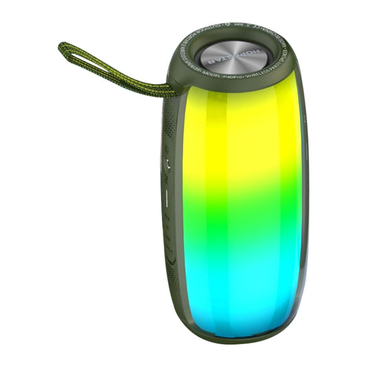 HOPESTAR P40 Pro IPX6 Waterproof RGB Light Wireless Bluetooth Speaker(Army Green) - Waterproof Speaker by HOPESTAR | Online Shopping South Africa | PMC Jewellery | Buy Now Pay Later Mobicred