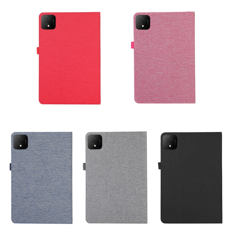 For Honor Pad GT Pro Cloth Texture Horizontal Flip PU + TPU Tablet Case(Black) - Honor by PMC TechLife | Online Shopping South Africa | PMC TechLife | Buy Now Pay Later Mobicred