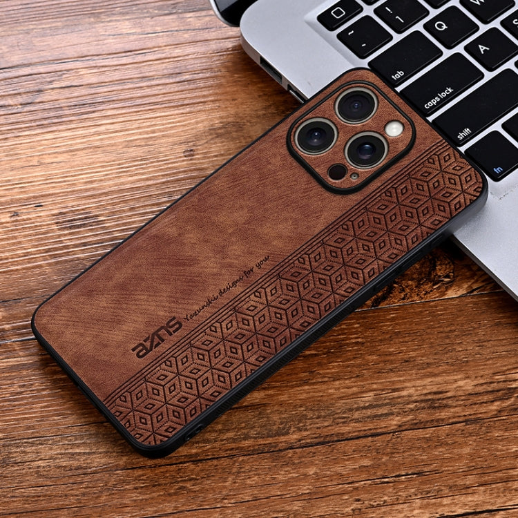 For iPhone 16 Pro AZNS 3D Embossed Skin Feel Phone Case(Brown) - iPhone 16 Pro Cases by AZNS | Online Shopping South Africa | PMC Jewellery | Buy Now Pay Later Mobicred