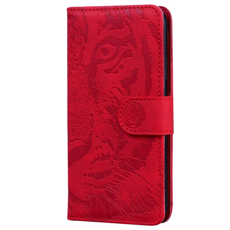 For Honor Magic6 Pro Tiger Embossing Pattern Flip Leather Phone Case(Red) - Honor Cases by PMC Jewellery | Online Shopping South Africa | PMC Jewellery | Buy Now Pay Later Mobicred