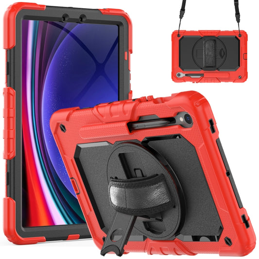 For Samsung Galaxy Tab S9 / S8 / S7 Silicone + PC Tablet Case(Red+Black) - Galaxy Tab S9 Cases by PMC Jewellery | Online Shopping South Africa | PMC Jewellery | Buy Now Pay Later Mobicred