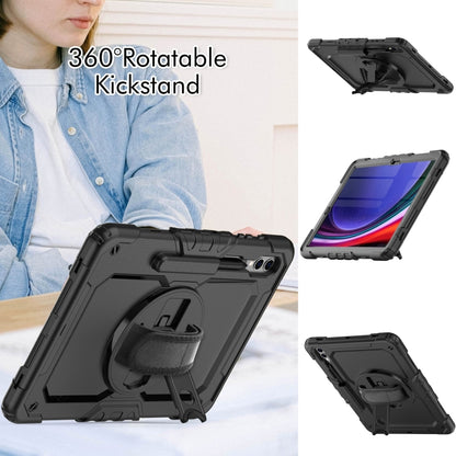 For Samsung Galaxy Tab S9+ / S8+ Silicone + PC Tablet Case(Black) - Galaxy Tab S9+ Cases by PMC Jewellery | Online Shopping South Africa | PMC Jewellery | Buy Now Pay Later Mobicred