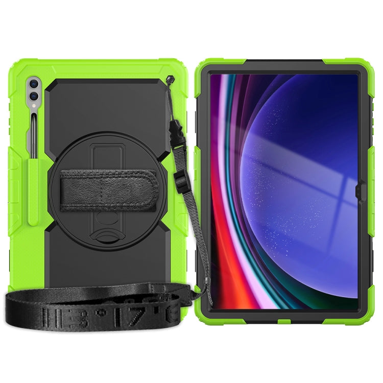 For Samsung Galaxy Tab S9 Ultra / S8 Ultra Silicone + PC Tablet Case(Yellow Green+Black) - Galaxy Tab S9 Ultra Cases by PMC Jewellery | Online Shopping South Africa | PMC Jewellery | Buy Now Pay Later Mobicred