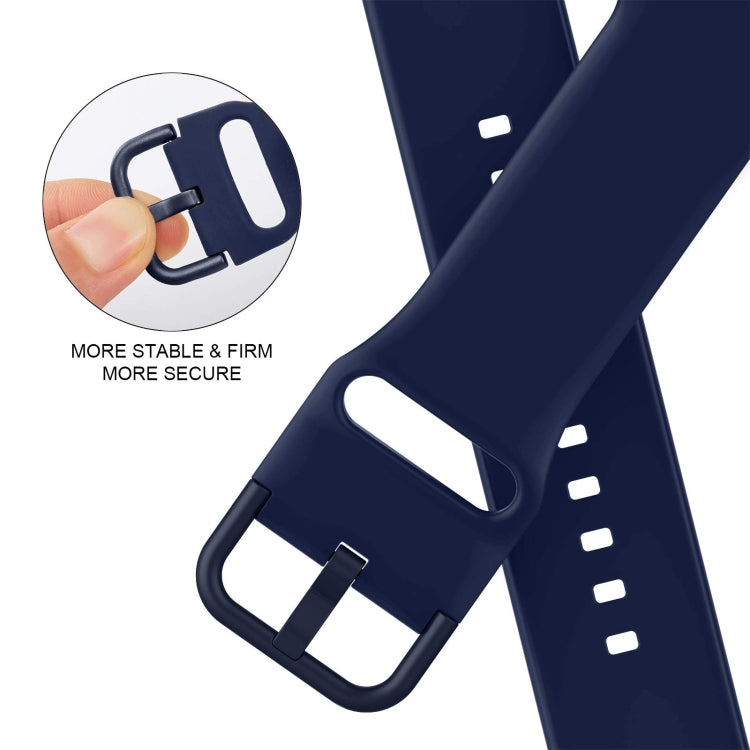 For Apple Watch 42mm Pin Buckle Silicone Watch Band(Midnight Blue) - free shipping - PMC TechLife - Order now!
