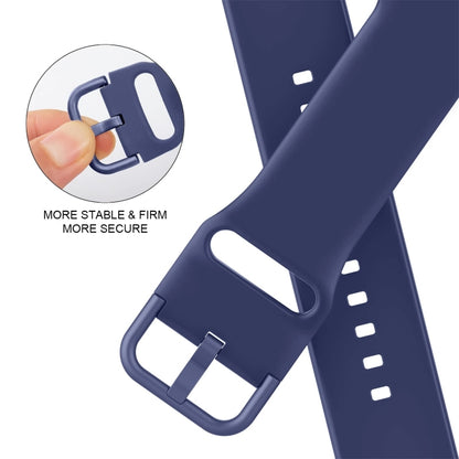 For Apple Watch SE 2023 40mm Pin Buckle Silicone Watch Band(Violet Gray) - Watch Bands by PMC Jewellery | Online Shopping South Africa | PMC Jewellery