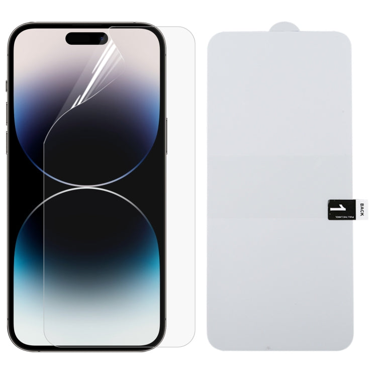 For iPhone 15 Pro Full Screen Protector Explosion-proof Hydrogel Film - iPhone 15 Pro Tempered Glass by PMC TechLife | Online Shopping South Africa | PMC TechLife