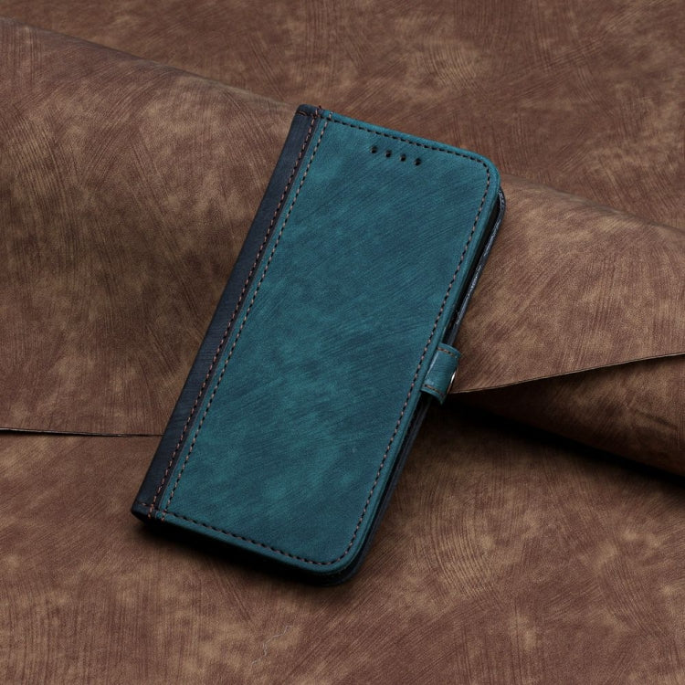 For iPhone 16 Plus Side Buckle Double Fold Hand Strap Leather Phone Case(Dark Green) - iPhone 16 Plus Cases by PMC Jewellery | Online Shopping South Africa | PMC Jewellery | Buy Now Pay Later Mobicred