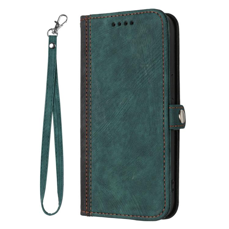 For iPhone 17 Air Side Buckle Double Fold Hand Strap Leather Phone Case(Dark Green) - free shipping - PMc TechLife - Order now!
