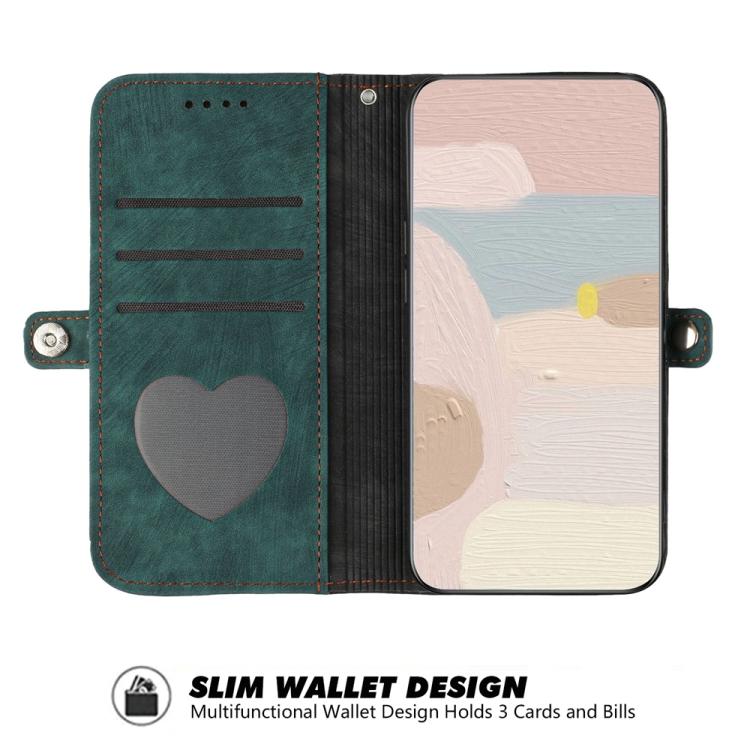 For iPhone 17 Air Side Buckle Double Fold Hand Strap Leather Phone Case(Dark Green) - free shipping - PMc TechLife - Order now!