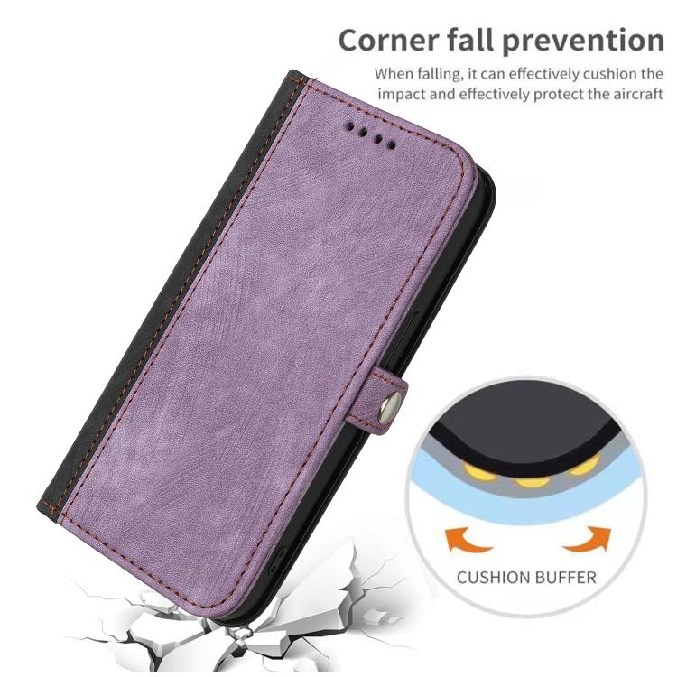 For iPhone 17 Air Side Buckle Double Fold Hand Strap Leather Phone Case(Purple) - free shipping - PMc TechLife - Order now!