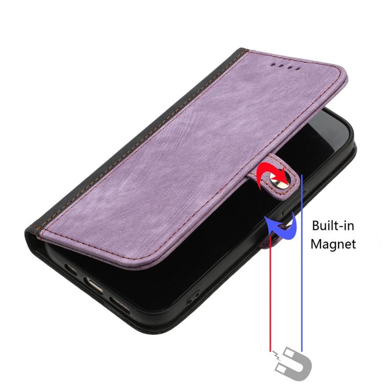 For iPhone 17 Pro Side Buckle Double Fold Hand Strap Leather Phone Case(Purple) - free shipping - PMc TechLife - Order now!