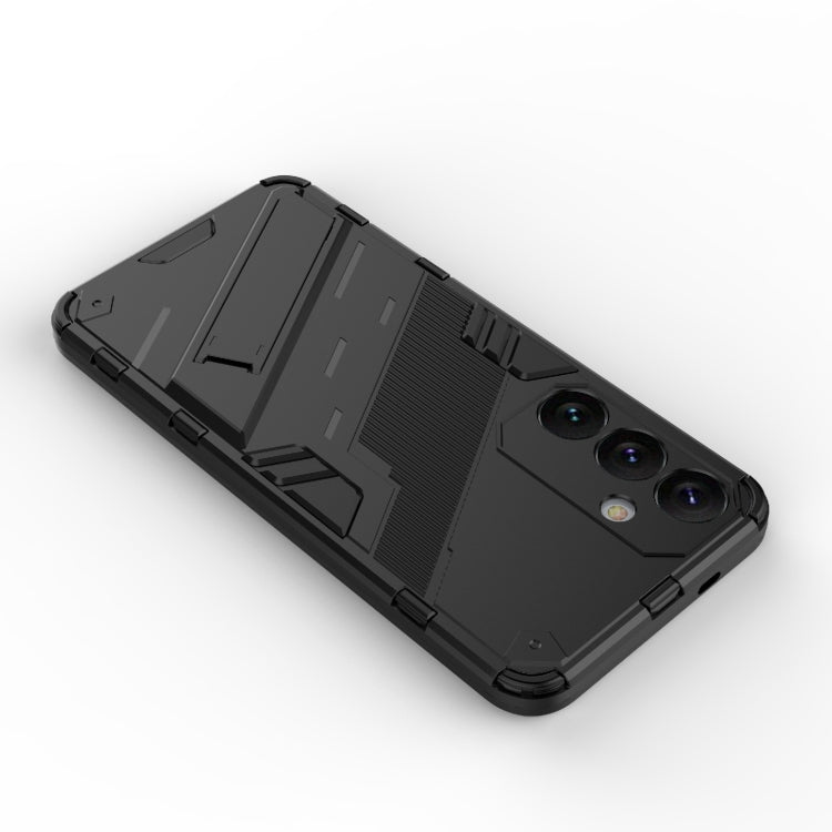 For Samsung Galaxy S24+ 5G Punk Armor 2 in 1 PC + TPU Shockproof Phone Case with Invisible Holder(Green) - Galaxy S24+ 5G Cases by PMC TechLife | Online Shopping South Africa | PMC TechLife | Buy Now Pay Later Mobicred