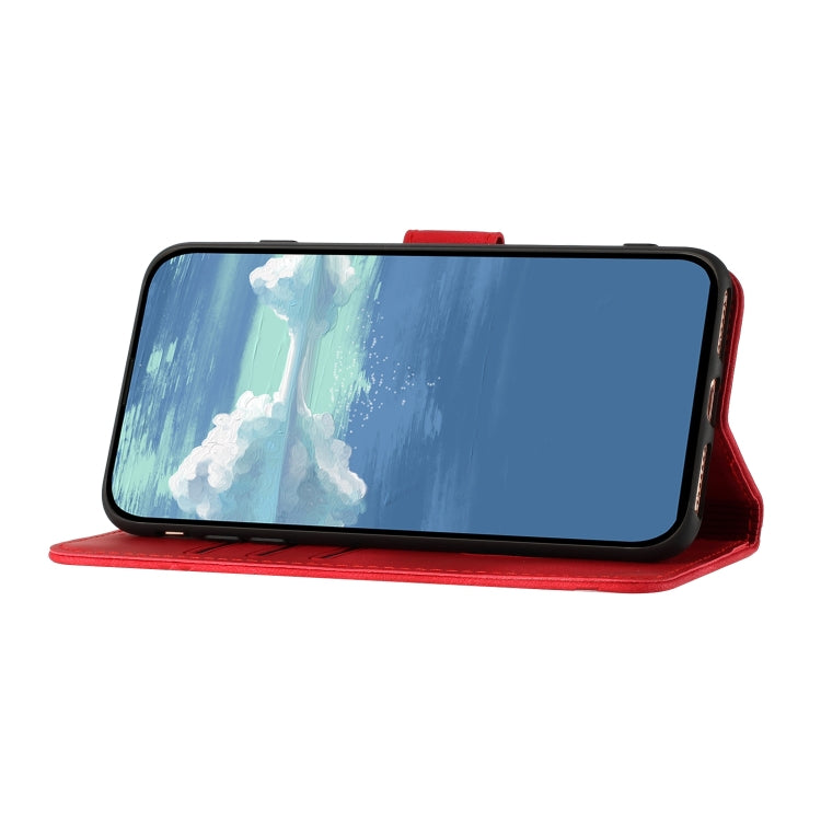 For Huawei Pura 70 Line Pattern Skin Feel Leather Phone Case(Red) - Huawei Cases by PMC Jewellery | Online Shopping South Africa | PMC Jewellery | Buy Now Pay Later Mobicred
