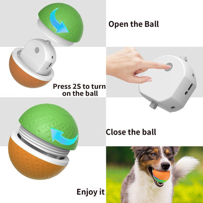 O3 8.5cm Intelligent Remote Control Pet Toy Dog Training Luminous Ball with Radar Trigger(Green+Orange) - Rubber Silicone Toys by PMC Jewellery | Online Shopping South Africa | PMC Jewellery | Buy Now Pay Later Mobicred