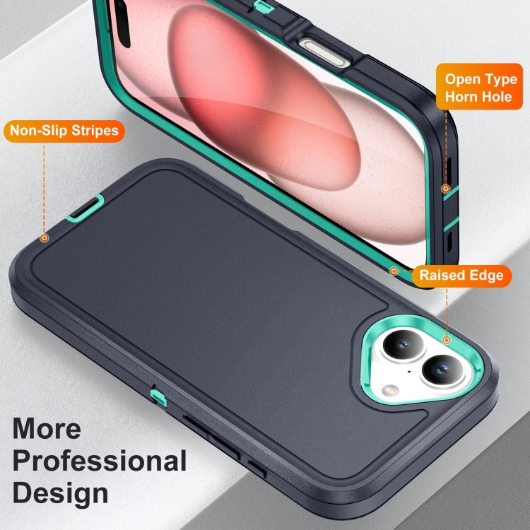 For iPhone 16 Life Waterproof Rugged Phone Case(Dark Blue + Light Blue) - free shipping - PMC TechLife - Order now!