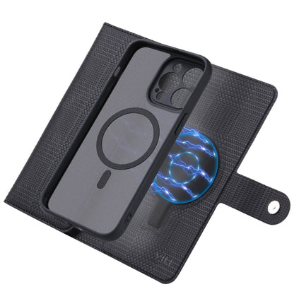 For iPhone 14 Pro Max ViLi GHB Series MagSafe Magnetic Zipper Leather Phone Case(Black) - iPhone 14 Pro Max Cases by ViLi | Online Shopping South Africa | PMC Jewellery | Buy Now Pay Later Mobicred